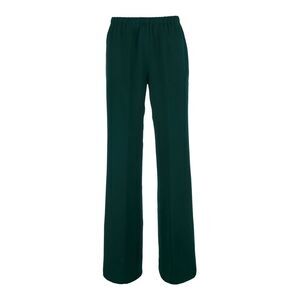 Antonelli Women Tiete Satin Pants With High Waist And Pockets In Green For Women